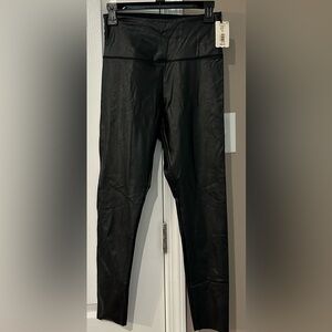 Cut The Frills Size Small Black Faux Leather Leggings NWT